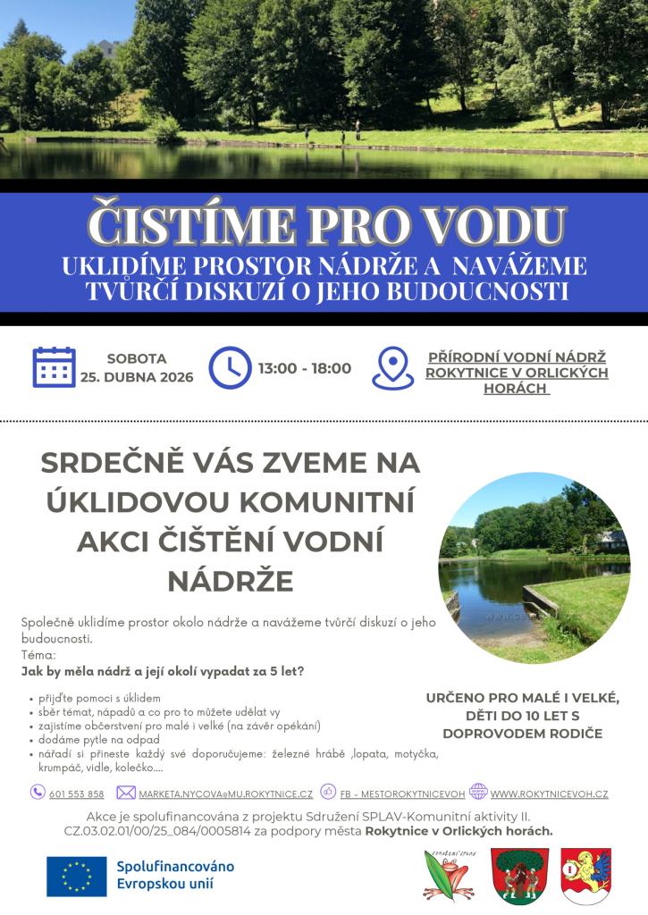 Vodní nádrž úklid